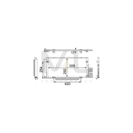 MAHLE ORIGINAL AC 477 000S Air conditioning condenser with dryer | ML Performance Car Parts