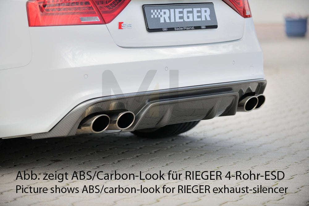 Rieger 00088036 Audi B8 B81 A5 Rear Diffuser 1 | ML Performance UK Car Parts