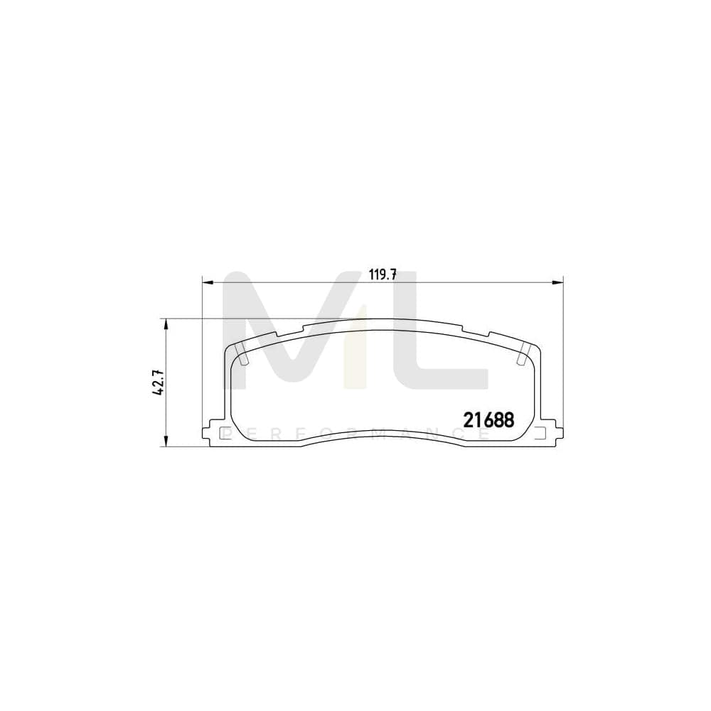 Brembo P 83 030 Brake Pad Set Excl. Wear Warning Contact | ML Performance Car Parts
