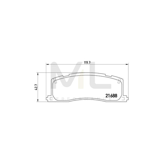 Brembo P 83 030 Brake Pad Set Excl. Wear Warning Contact | ML Performance Car Parts