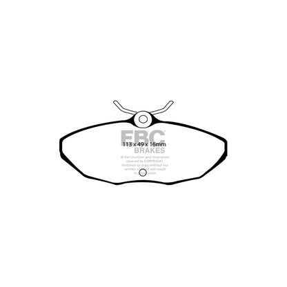 EBC DP31221/2C Jaguar Redstuff Rear Brake Pads - Girling/TRW Caliper (Inc. S-Type, XJ6, XJ8) 2 | ML Performance UK Car Parts