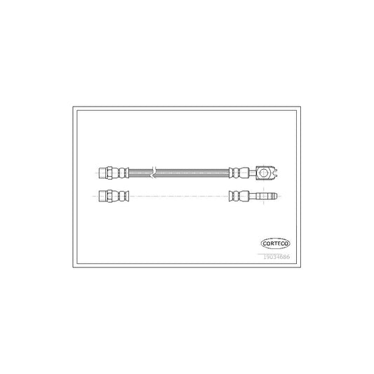 Corteco 19034686 Brake Hose For Audi A8 D2 (4D2, 4D8) | ML Performance UK