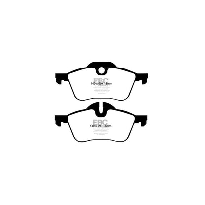 EBC PD04KF407 Mini R52 R53 Bluestuff Front Brake Pad & Plain Disc Kit - ATE Caliper 2 | ML Performance UK Car Parts