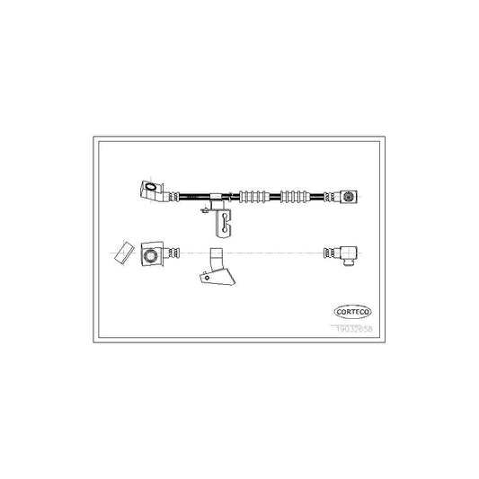 Corteco 19032658 Brake Hose For Chrysler Voyager Ii (Es) | ML Performance UK