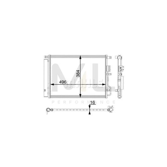 MAHLE ORIGINAL AC 62 000P Air conditioning condenser with dryer | ML Performance Car Parts