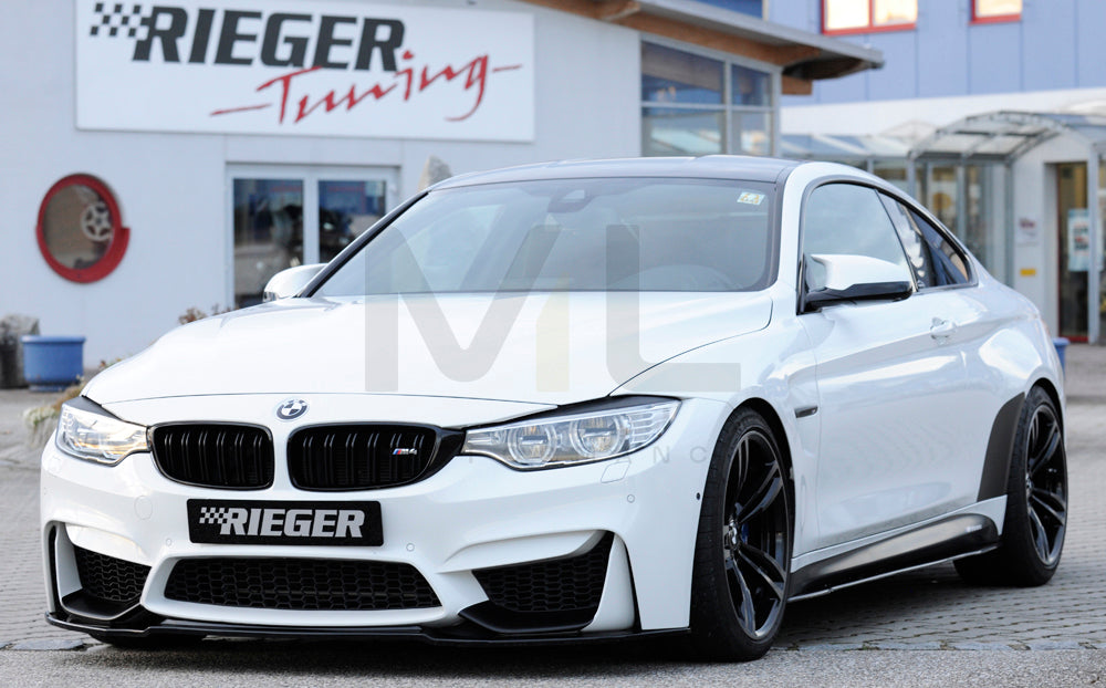 Rieger 00088125 BMW 4 Series F80 F82 F83 Front Splitter (M3 & M4) 6 | ML Performance UK Car Parts