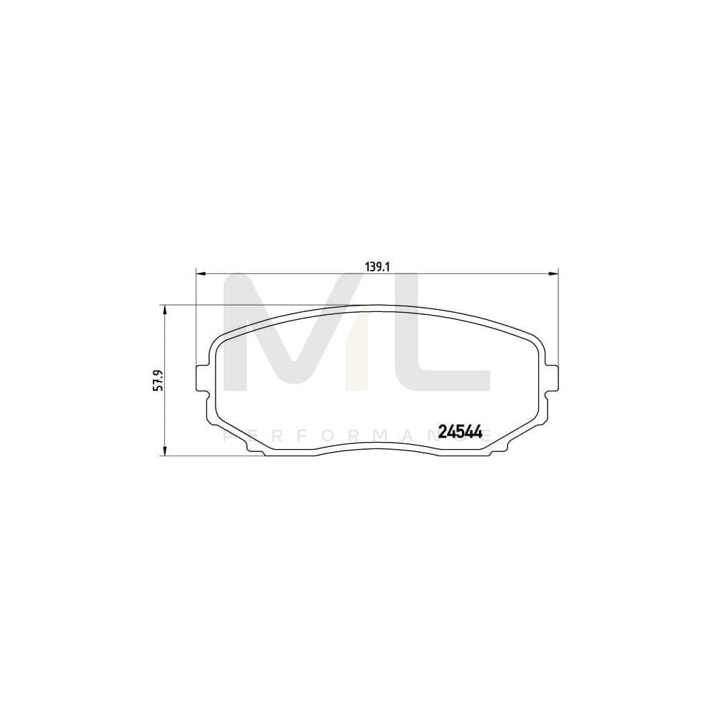 Brembo P 49 040 Brake Pad Set With Acoustic Wear Warning | ML Performance Car Parts