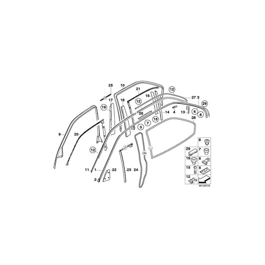 Genuine BMW 51138157201 E38 Clamp (Inc. 730iL, 725tds & 730d) | ML Performance UK Car Parts
