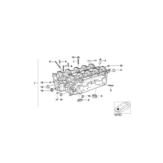 Genuine BMW 11121432424 E39 E38 Valve Seat Ring Intake 33,50mm (+0,4) (Inc. 535i, 735i & 735iL) | ML Performance UK Car Parts