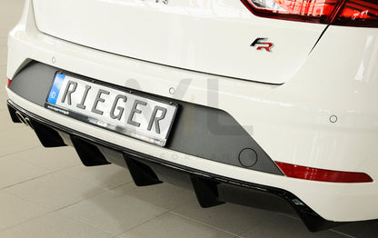 Rieger 00088176 SEAT 5F Leon FR Rear Diffuser 7 | ML Performance UK Car Parts