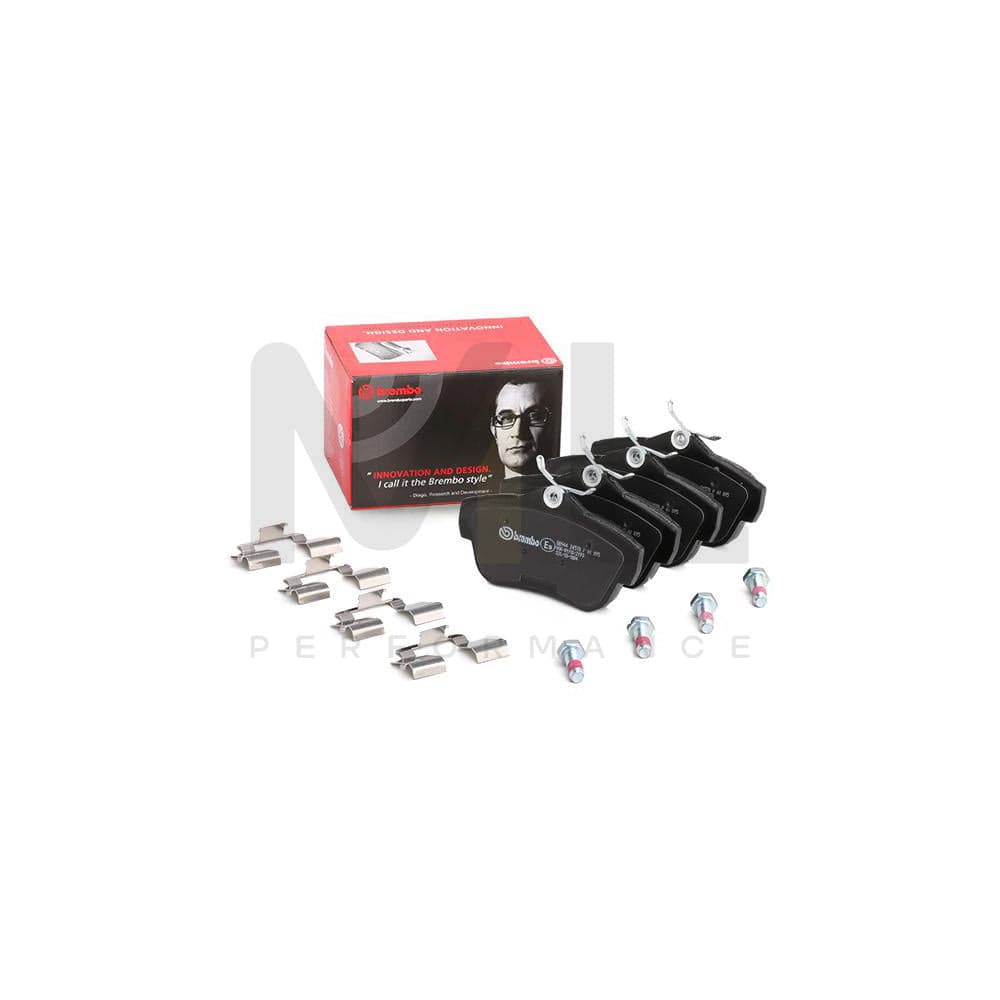 Brembo P 61 095 Brake Pad Set Excl. Wear Warning Contact, With Brake Caliper Screws | ML Performance Car Parts
