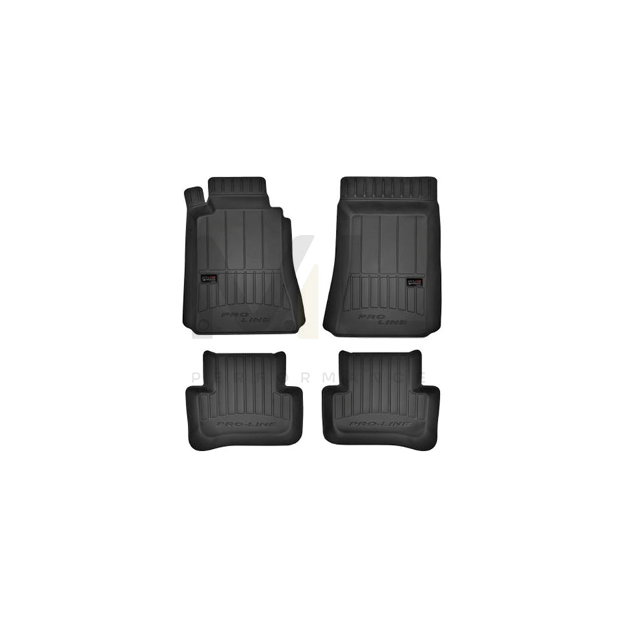 FROGUM Tailored 3D407206 Floor mat set suitable for MERCEDES-BENZ C-Class Saloon (W203) Elastomer, Front and Rear, Quantity: 4, Black | ML Performance Car Parts