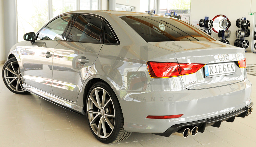 Rieger 00056808 Audi 8V A3 Rear Diffuser 8 | ML Performance UK Car Parts