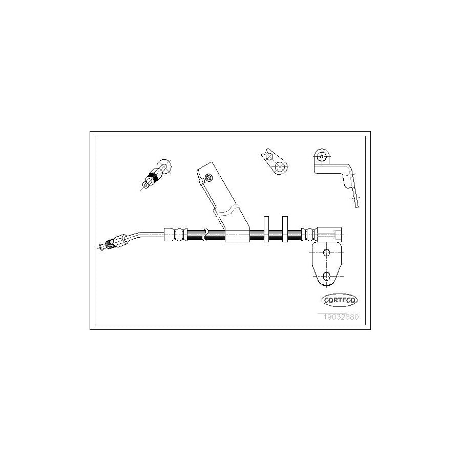 Corteco 19032880 Brake Hose For Chrysler Neon I | ML Performance UK