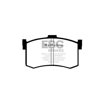 EBC DP631 Honda Hyundai Ultimax Rear Brake Pads (Inc. Legend & Sonata) 2 | ML Performance UK Car Parts