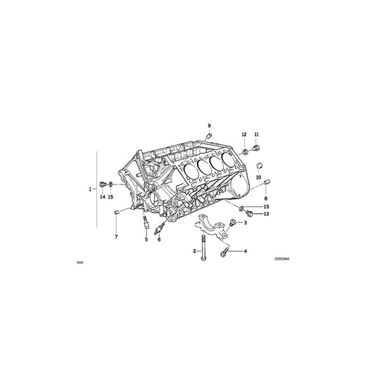 Genuine BMW 11111710282 E32 E38 E34 Hex Bolt M10X100 (Inc. 850Ci, 750iLS & 530i) | ML Performance UK Car Parts