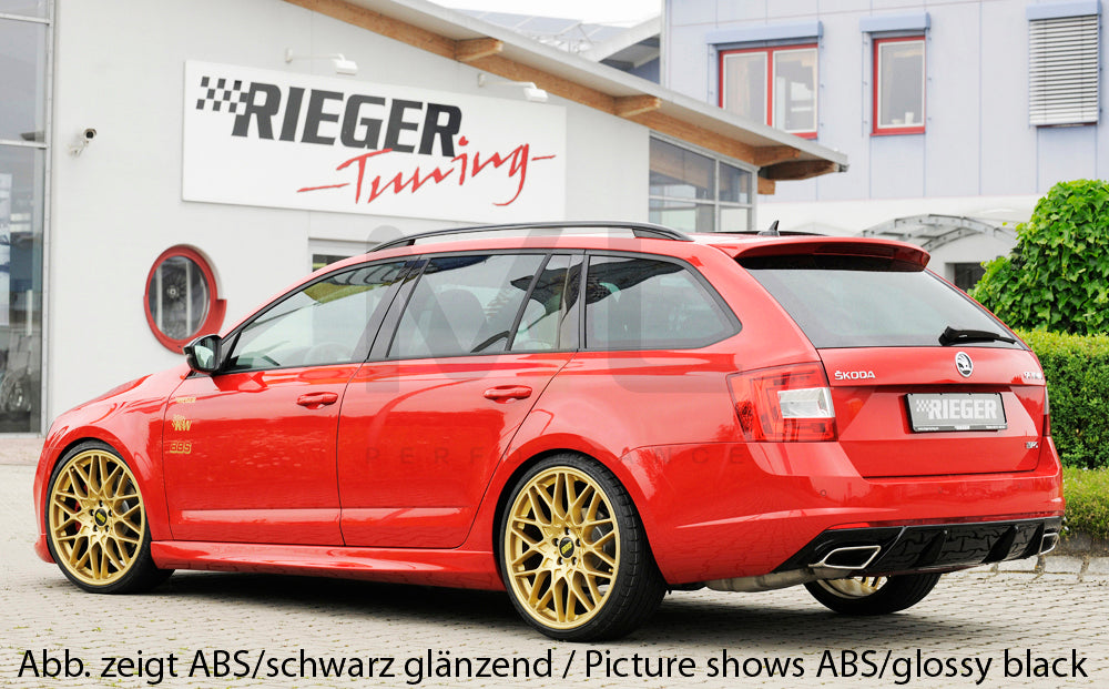 Rieger 00099257 Skoda 5E Octavia RS Rear Diffuser 5 | ML Performance UK Car Parts