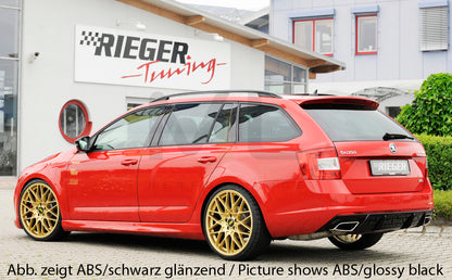 Rieger 00099257 Skoda 5E Octavia RS Rear Diffuser 5 | ML Performance UK Car Parts