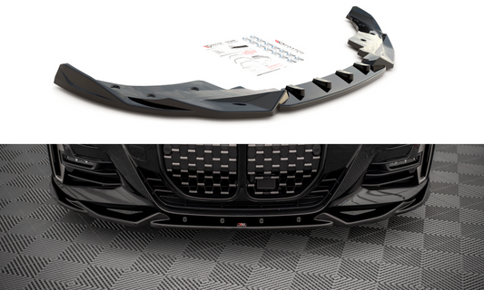 Maxton Design BM-4-G22-MPACK-FD2T Front Splitter V.2 BMW Series 4 M-Pack G22 | ML Performance UK Car Parts