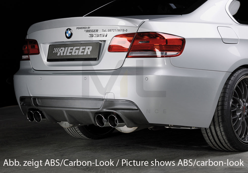 Rieger 00053461 BMW 3 Series E92 E93 Rear Diffuser 3 | ML Performance UK Car Parts