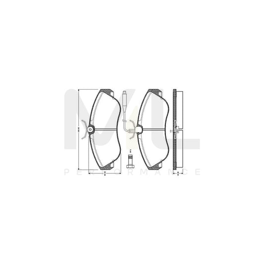 Bosch 0986Tb2029 Brake Pad Set Incl. Wear Warning Contact, With Bolts, With Accessories  | ML Performance Car Parts