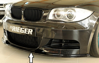Rieger 00088124 BMW 1 Series E82 E88 Front Splitter 1 | ML Performance UK Car Parts