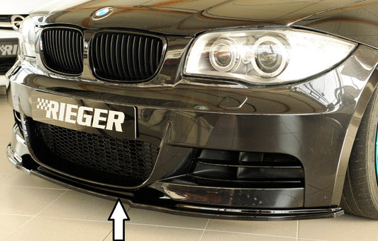 Rieger 00088124 BMW 1 Series E82 E88 Front Splitter 1 | ML Performance UK Car Parts