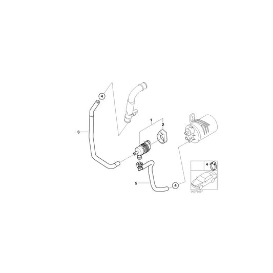 Genuine BMW 13907833397 E85 E86 Fuel Tank Breather Line (Inc.  & Z4 M3.2) | ML Performance UK Car Parts