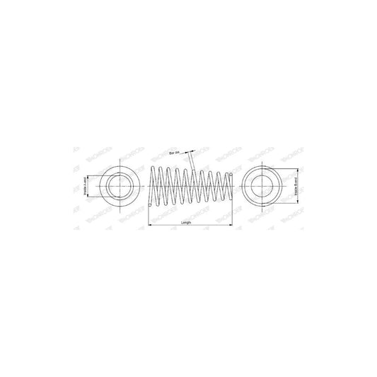 Monroe SP2493 Coil Spring For Hyundai Lantra IIEstate (J-2)