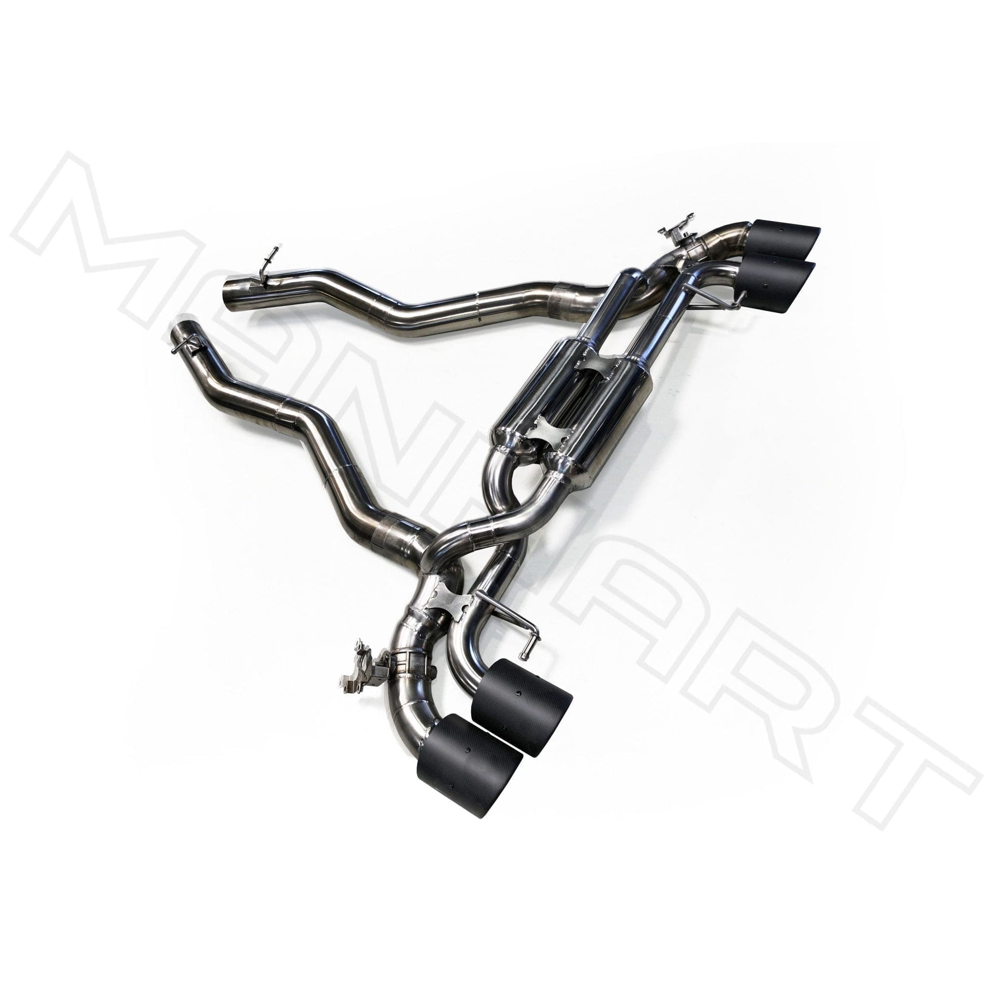 MANHART MH5F9011103_M8 SLIP-ON RACE EXHAUST FOR BMW F9X M8 (COMPETITION) WITH VALVE CONTROL