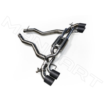 MANHART MH5F9011103_M8 SLIP-ON RACE EXHAUST FOR BMW F9X M8 (COMPETITION) WITH VALVE CONTROL