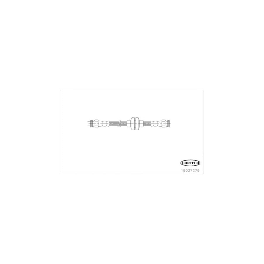 Corteco 19037279 Brake Hose For Fiat Bravo Ii Hatchback (198) | ML Performance UK