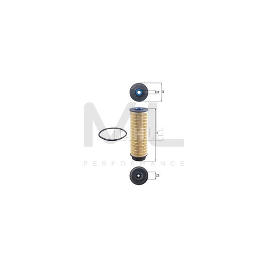 MAHLE ORIGINAL KX 564D Fuel filter for IVECO Daily Filter Insert | ML Performance Car Parts