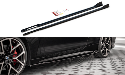Maxton Design BM-4-G22-MPACK-SD2T Side Skirts Diffusers V.2 BMW Series 4 M-Pack G22 | ML Performance UK Car Parts