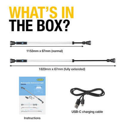 RING RUBL2000  Rechargeable Underbonnet Lamp 1200 lm (10 units ) | ML Performance