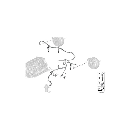 Genuine BMW 11668654620 G20 G01 Vacuum Pipe (Inc. 330e & X3 30eX) | ML Performance UK Car Parts