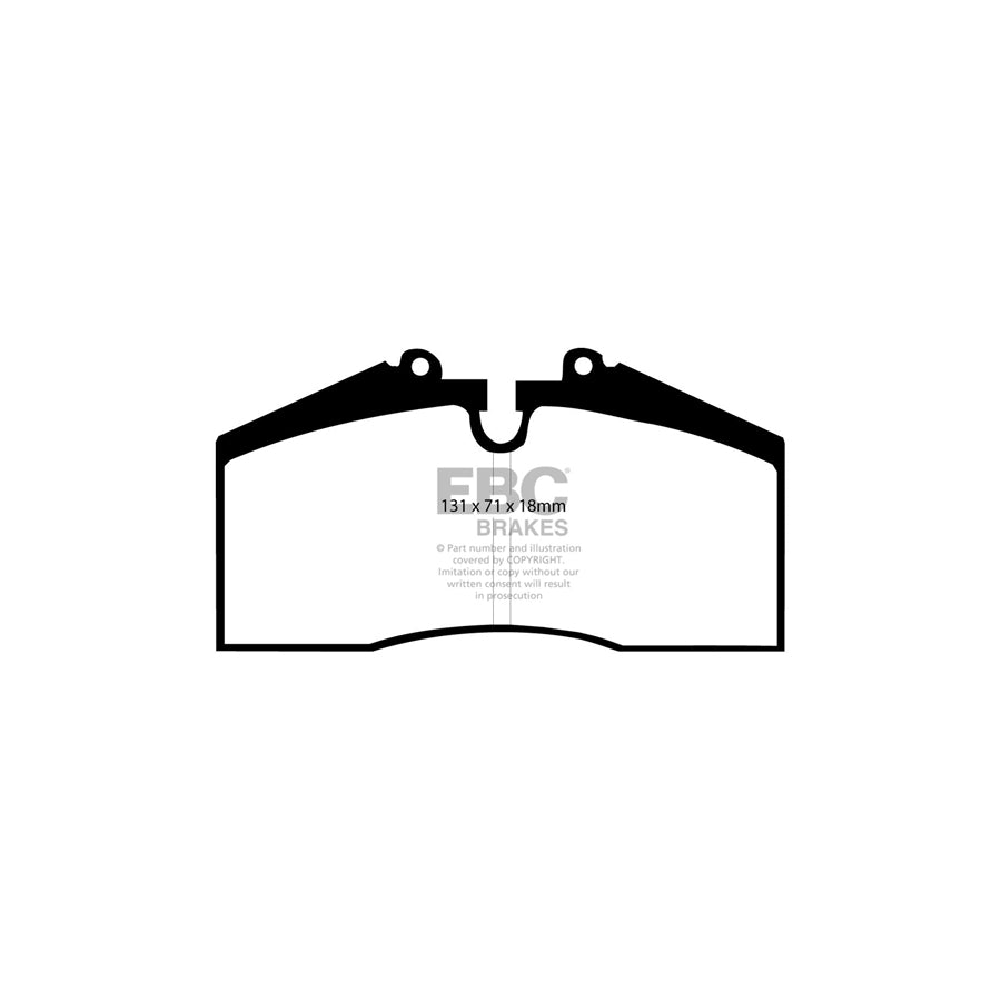EBC DP9767 Porsche Orangestuff Front/Rear Brake Pads - Brembo Caliper 2 | ML Performance UK Car Parts