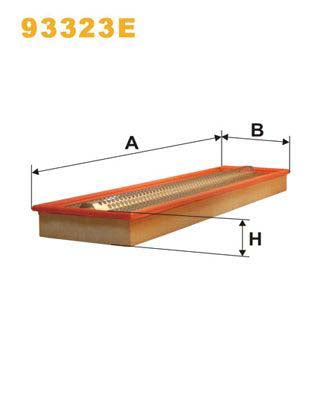 WIX Filters 93323E Air Filter Suitable For Mercedes-Benz T2