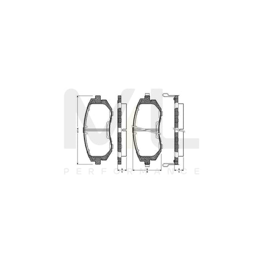 Bosch 0986Tb2428 Brake Pad Set Excl. Wear Warning Contact, With Accessories  | ML Performance Car Parts