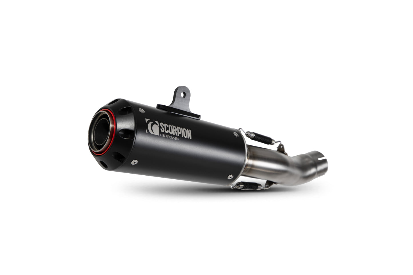 Scorpion PHA195BCER Honda CB 500 F Red Power Slip-On - Black Ceramic Coated Sleeve | ML Performance UK UK