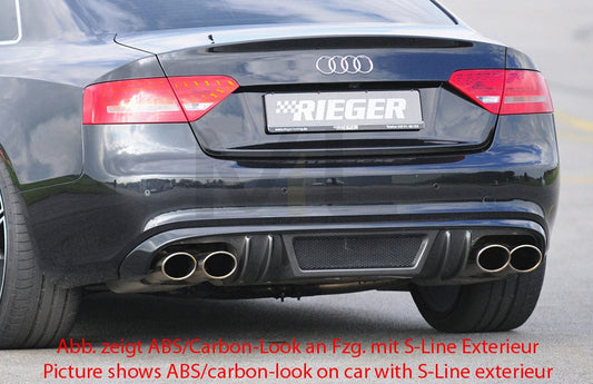 Rieger 00055416 Audi B8 B81 A5 Rear Diffuser 1 | ML Performance UK Car Parts