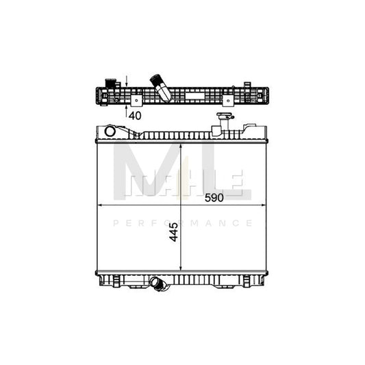 MAHLE ORIGINAL CR 1045 000P Engine radiator Brazed cooling fins | ML Performance Car Parts