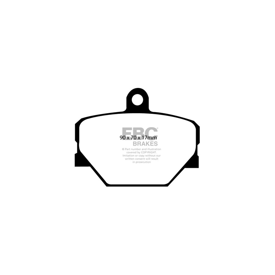EBC DP41287R Smart Yellowstuff Front Brake Pads 2 | ML Performance UK Car Parts