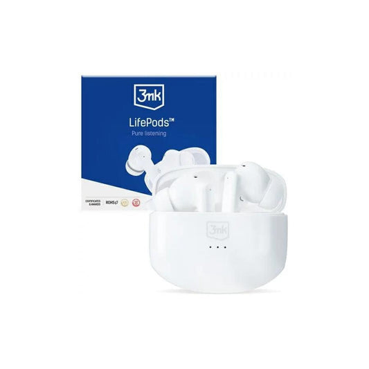 3MK Headphones Lifepods Wireless Bluetooth Headphones With Anc White