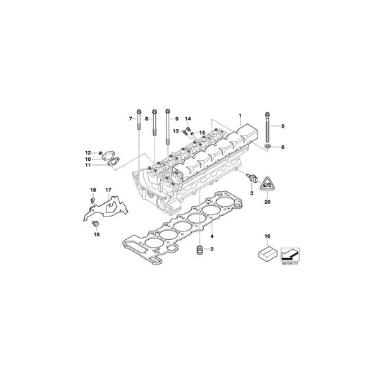Genuine BMW 11121436821 E36 E46 E39 Gasket Set Cylinder Head Asbestos Free (Inc. 320Ci, Z3 2.0 & 320i) | ML Performance UK Car Parts