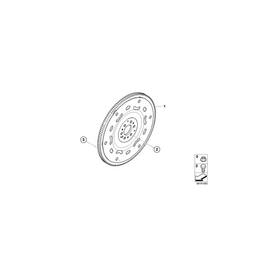 Genuine BMW 11227557239 R56 Flywheel Automatic (Inc. Cooper S, Cooper & JCW ALL4) | ML Performance UK Car Parts