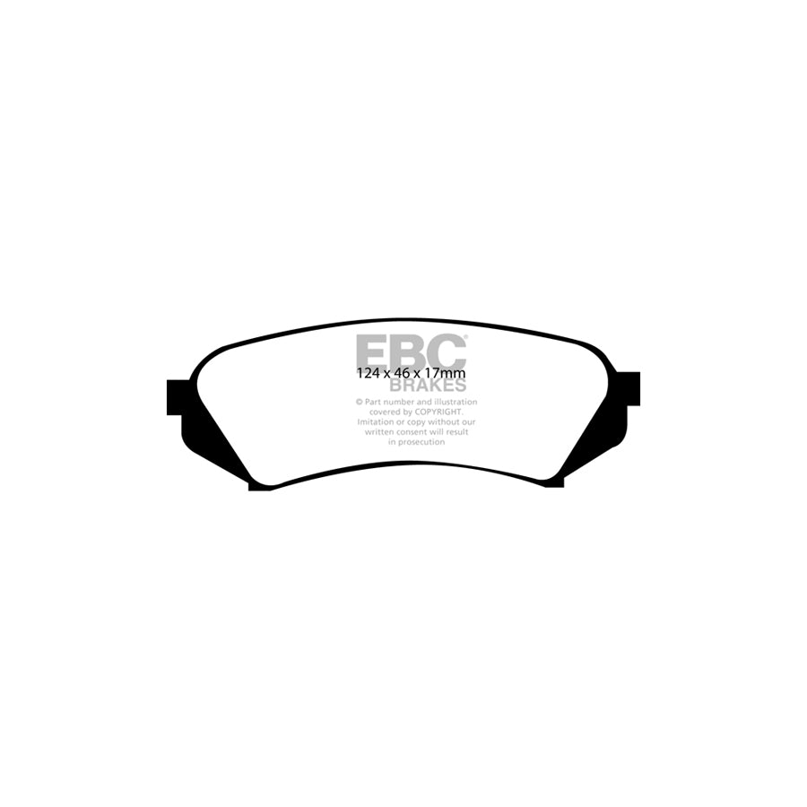 EBC DP41282R Toyota Landcruiser Yellowstuff Rear Brake Pads 2 | ML Performance UK Car Parts