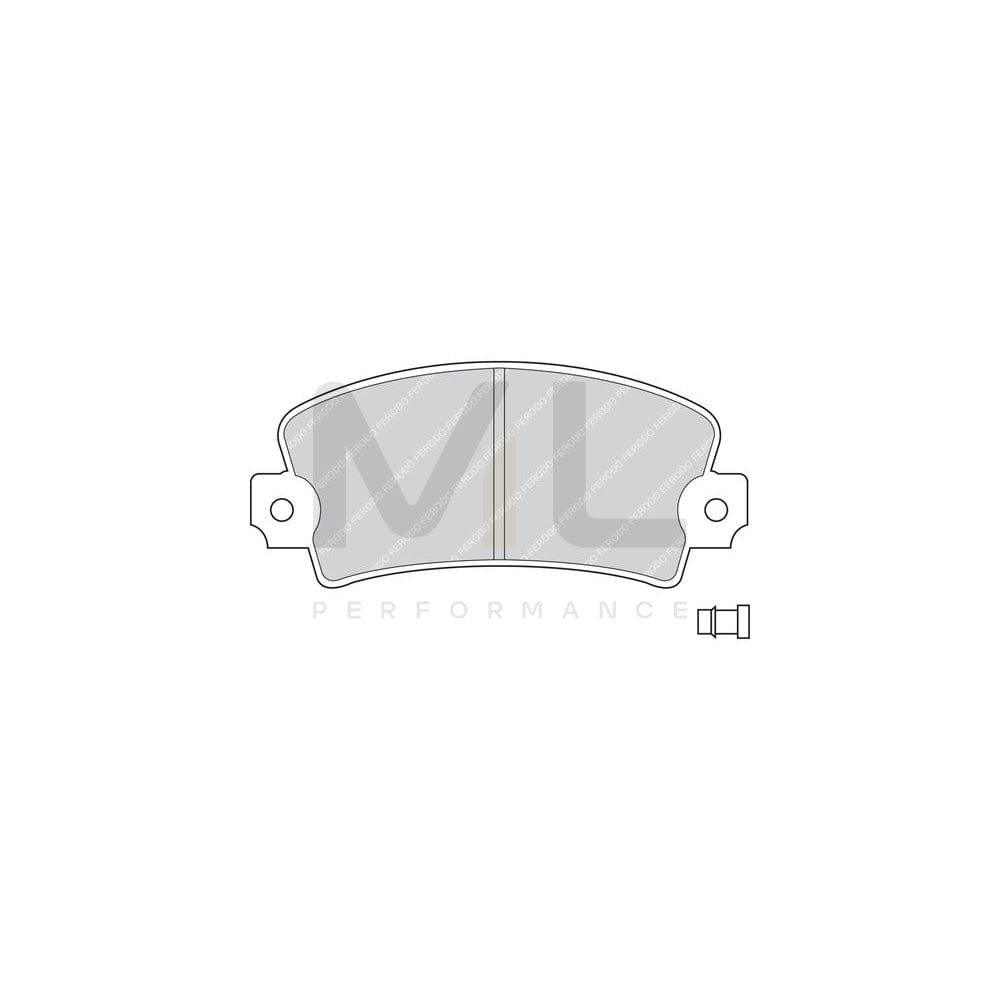 Ferodo Sl Fsl1603 Brake Pad Set Not Prepared For Wear Indicator | ML Performance Car Parts