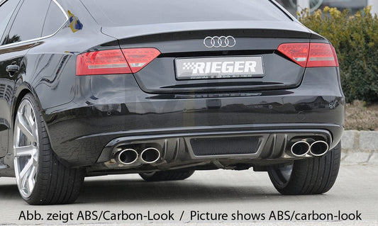 Rieger 00055438 Audi B8 B81 A5 Rear Diffuser 1 | ML Performance UK Car Parts