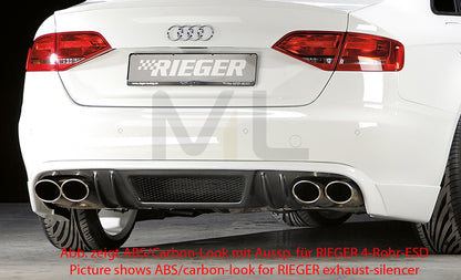 Rieger 00055507 Audi B8 B81 A4 Rear Diffuser 1 | ML Performance UK Car Parts